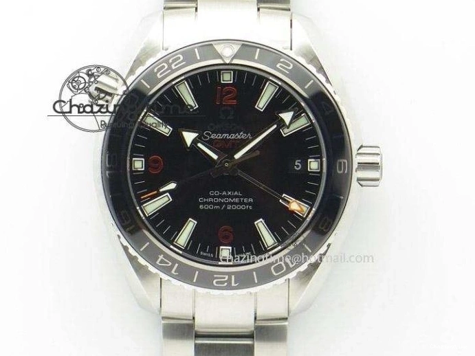 0318 WaterResistant Speedmaster SS Sapphire Crystal Panda White Black Dial on SS Bracelet Manual Winding Chrono Movement 7956